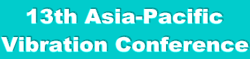 13th Asia-Pacific
Vibration Conference